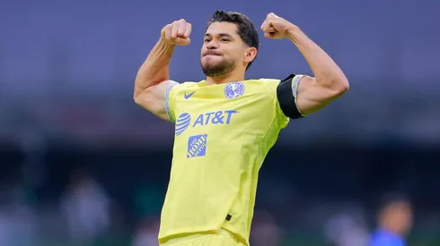 CIUDAD DE MEXICO, MEXICO – FEBRERO 11: Henry Josue Martin del America en festejo despues de anotar el segundo gol de su equipo durante el juego de la jornada 6 del Torneo Clausura 2023 de la Liga BBVA MX en el Estadio Azteca el 11 Febrero de 2023 en Ciudad de Mexico, Mexico. (Foto: Mauricio Salas/JAM MEDIA)