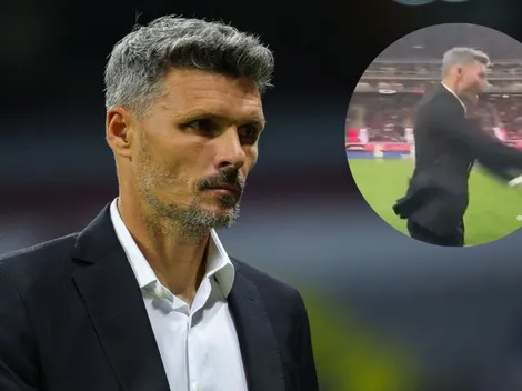 La emotiva celebración del Tano tras ganar el Clásico