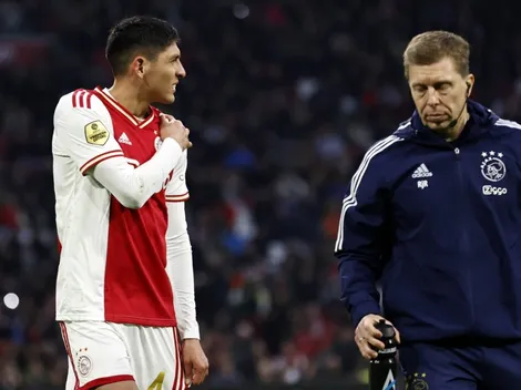 Edson no acabó el partido del Ajax por lesión
