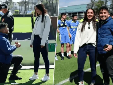 ¡Los futbolistas de América ayudaron a un hombre a pedir matrimonio!