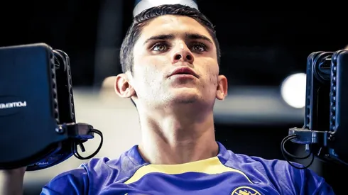 Israel Reyes anhelaba vestirse de azulcrema.