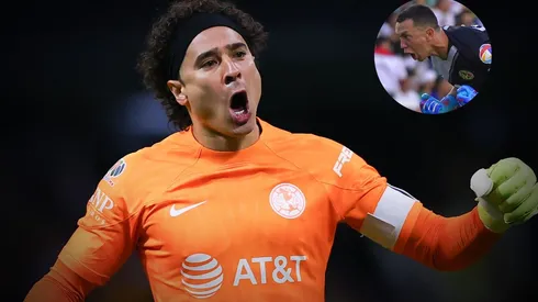 Memo Ochoa fue felicitado por Agustín Marchesín