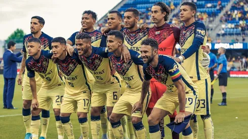 El equipo que presentó América en California.