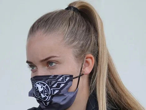 El video de Andrea Hauksdóttir con la playera de México en el Estadio Azteca