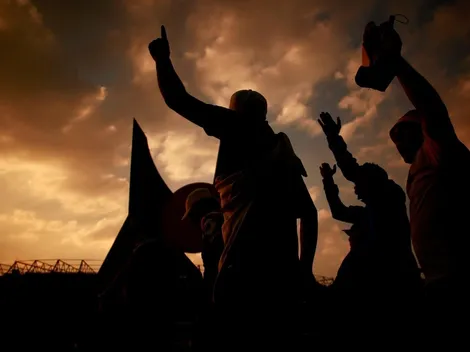 La imponente manta de la afición de América