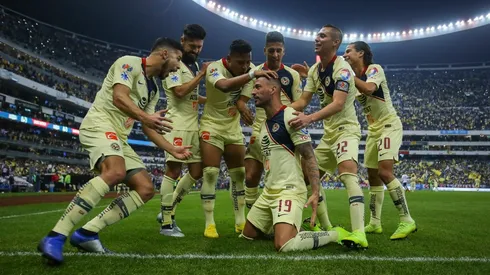 La celebración del América tras golear a Pumas en Liguilla Apertura 2018 Liga MX