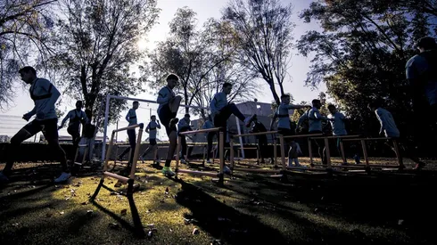El plantel del América sufrió varios contagios de Covid-19 que pusieron en alerta a Santiago Solari.