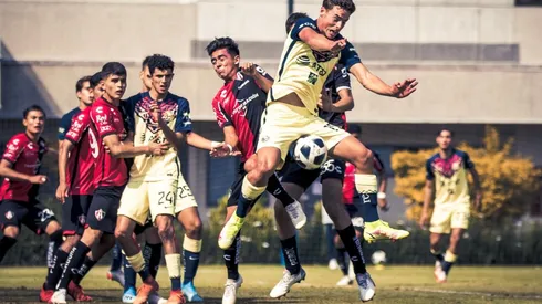 El Sub 18 no pudo ante Atlas.