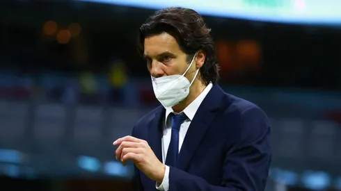 Santiago Solari en un duelo ante el América