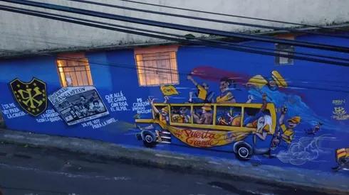 El americanismo fue plasmado en decenas de bardas.