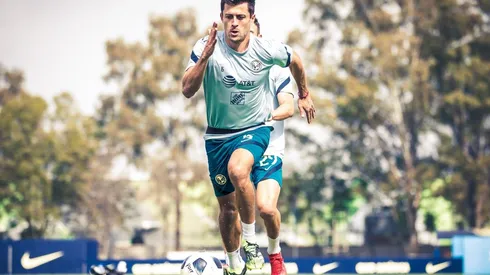 Fernando Madrigal en una de las prácticas de la semana en Coapa.