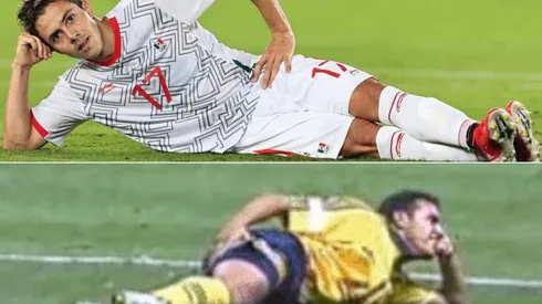 Córdova recordó a Blanco con su festejo en Tokio.