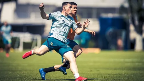 Viñas trabaja para recuperarse y poder jugar la semana entrante.