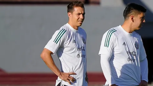 Córdova en uno de los entrenamientos previos al debut del Tri en el Preolímpico.