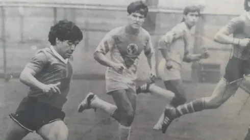 Maradona y la Selección de Argentina concentrando en el Club América durante el Mundial de México en 1986