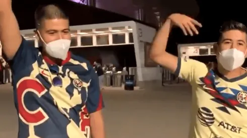 Aficionados de América presentes en el Clásico Nacional.