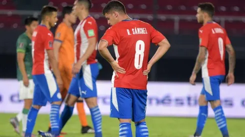 Richard Sánchez disputó todo el partido en empate de Paraguay.