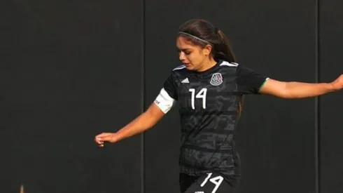 Jana Gutiérrez en la práctica de hoy. (Vía:@miseleccionmx)