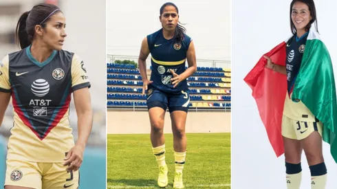 Tres jugadoras de América en el once ideal de la Liga MX Femenil.