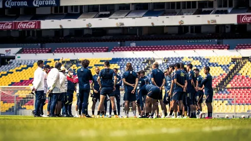 América entrenó este martes en el Azteca.