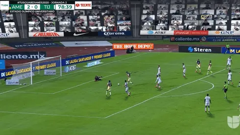 Video: Henry Martin anota para la goleada de América.