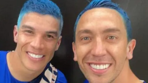 Marchesín junto al también examericanista Mateus Uribe