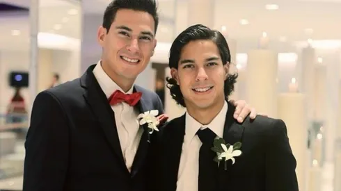 La foto de Lainez con su hermano por el Día del niño