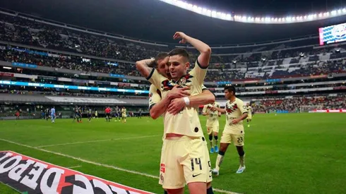Así celebró Benedetti su gol con el América.