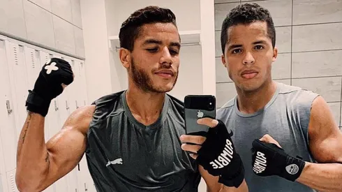 Giovani dos Santos entrena junto a su hermano Jonathan vía transmisiones online.