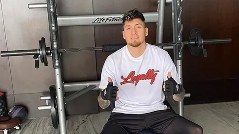 Castillo se encuentra entrenando sin descanso en el gimnasio de su casa