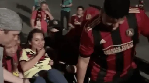 El emotivo registro entre aficionados de América y Atlanta United.