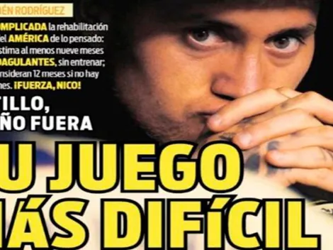 "Un año fuera": la portada de Récord sobre Nico Castillo