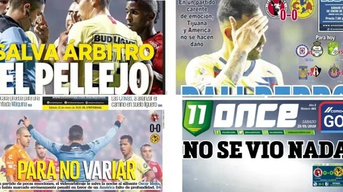 Los periódicos reflejan lo ocurrido en Tijuana