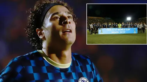 Memo mostró su orgullo por el cuadro azteca