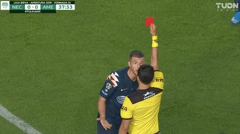 Video: Guido Rodríguez es expulsado con roja directa en América.
