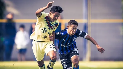 América Sub 17 enfrentando a Querétaro.