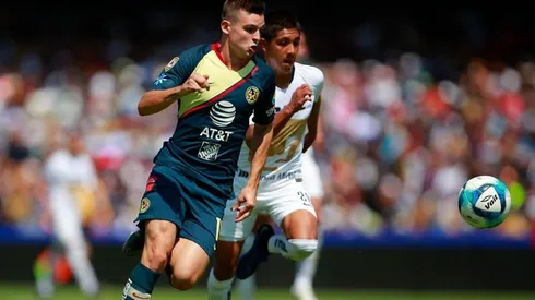 América enfrentando a Pumas en el Clausura 2019.