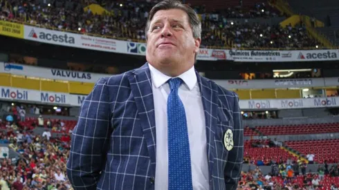 Miguel Herrera en el partido ante Atlas.