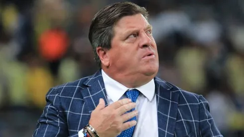 Miguel Herrera en el partido ante Atlas.