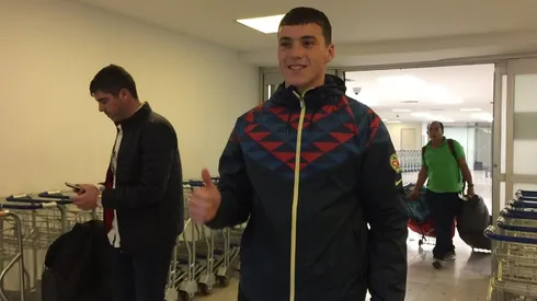 Federico Viñas en su llegada a México.