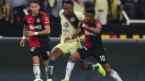 América enfrentando al Atlas en el Clausura 2019.