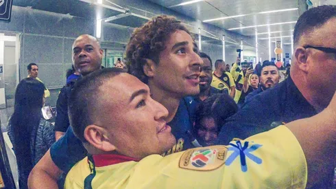 Los fanáticos del América recibieron al equipo en Houston