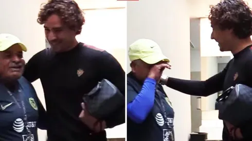 Guillermo Ochoa reencontrándose con don Rafa.