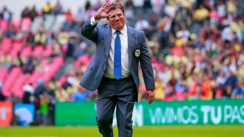 Miguel Herrera en el partido del América.