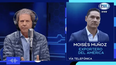 Moisés Muñoz hablando con Fox Sports.