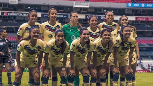Plantel titular de América Femenil.