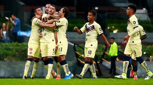 Jugadores de América en el partido ante Tijuana.