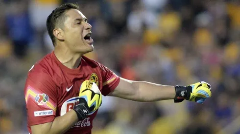 Moisés Muñoz como portero del América.