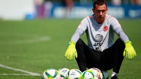 Agustín Marchesín en el entrenamiento del América.