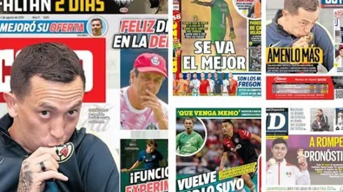 Las portadas del adiós de Marchesín